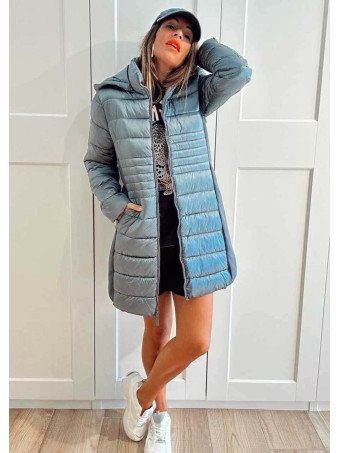 Abrigo Acolchado con Capucha SORENZA Azul HEVE