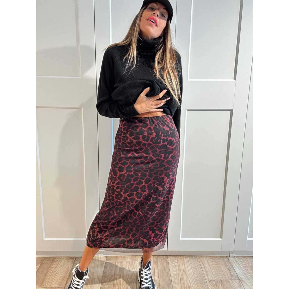 Falda Tul Estampado Print TAYMEERA 06 HEVE Falda Tul Estampado Print TAYMEERA 06 HEVE