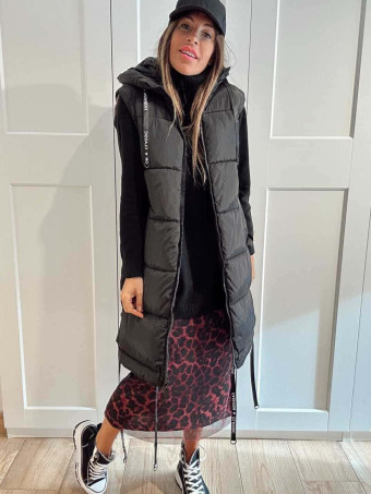 Chaleco Acolchado Capucha WOWSER Negro HEVE