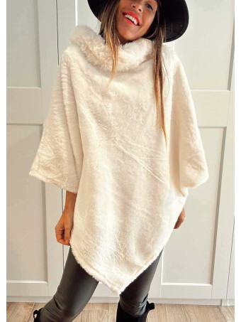 Poncho Pelo WHARMBY Crudo HEVE