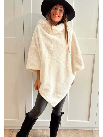 Poncho Pelo WHARMBY Crudo HEVE