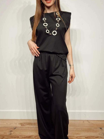 Conjunto Cuerpo y Pantalón BERALISSA Negro HEVE Conjunto Cuerpo y Pantalón BERALISSA Negro HEVE