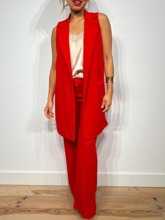 Conjunto Chaleco y Pantalón VONDER Rojo HEVE