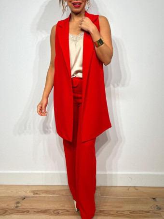 Conjunto Chaleco y Pantalón VONDER Rojo HEVE