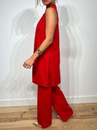 Conjunto Chaleco y Pantalón VONDER Rojo HEVE