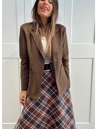 Blazer Efecto Ante ZANIER Marrón HEVE