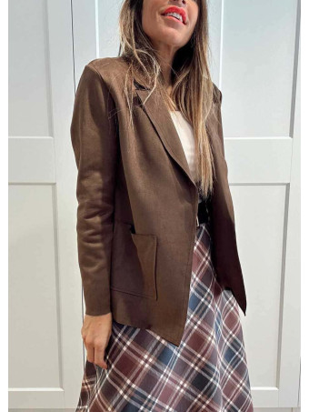 Blazer Efecto Ante ZANIER Marrón HEVE