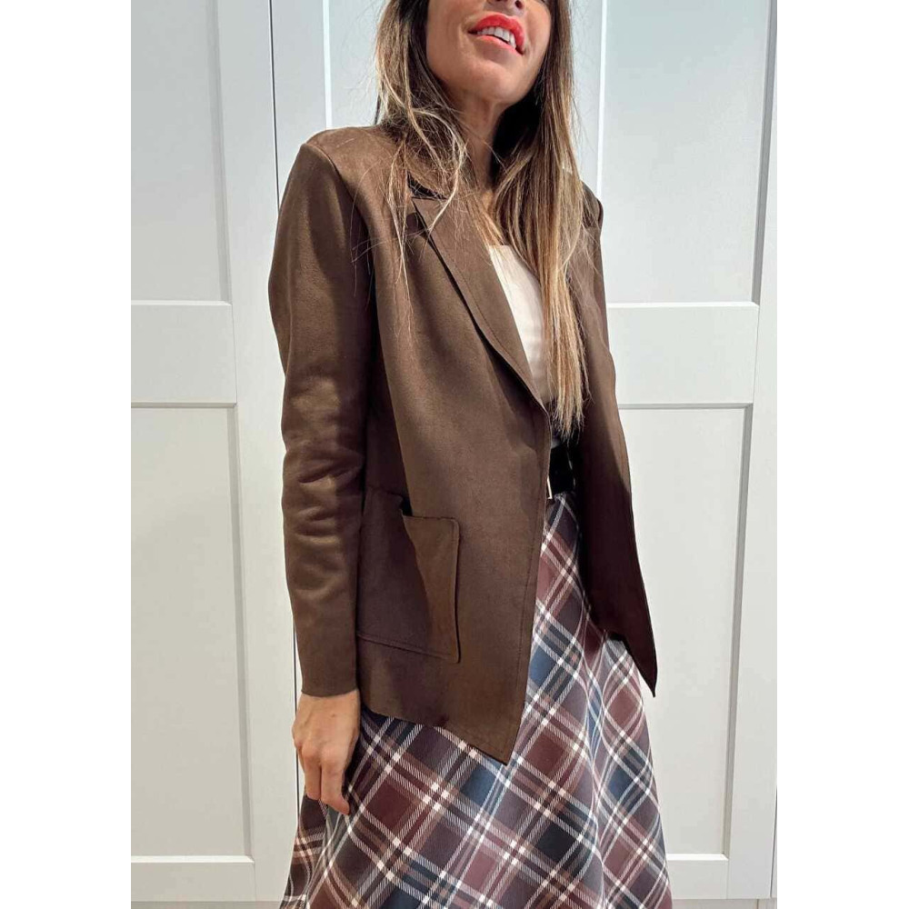 Blazer Efecto Ante ZANIER Marrón HEVE Blazer Efecto Ante ZANIER Marrón HEVE