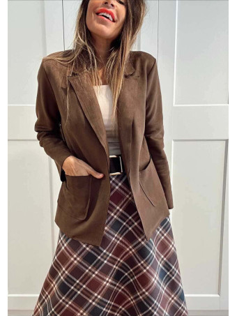 Blazer Efecto Ante ZANIER Marrón HEVE