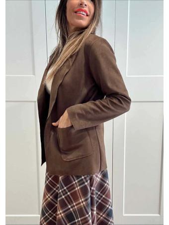 Blazer Efecto Ante ZANIER Marrón HEVE