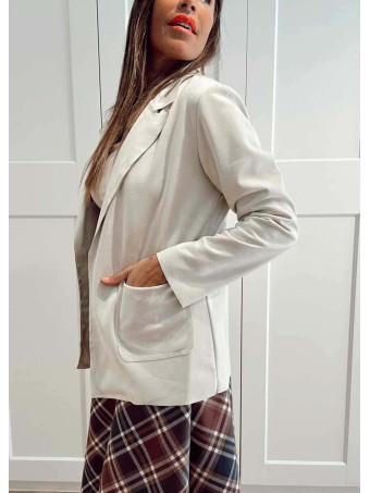 Blazer Efecto Ante ZANIER Beige HEVE