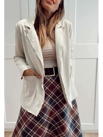 Blazer Efecto Ante ZANIER Beige HEVE