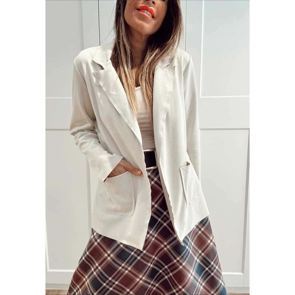Blazer Efecto Ante ZANIER Beige HEVE
