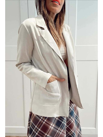 Blazer Efecto Ante ZANIER Beige HEVE
