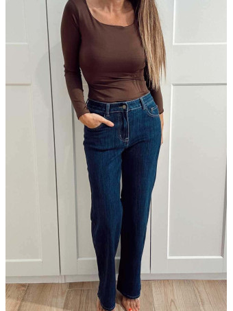 Jeans Straight Tiro Alto URBAY HEVE