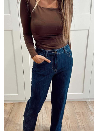 Jeans Straight Tiro Alto URBAY HEVE