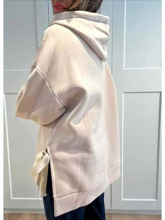Sudadera Oversize con Capucha RIPPLEN Beige HEVE