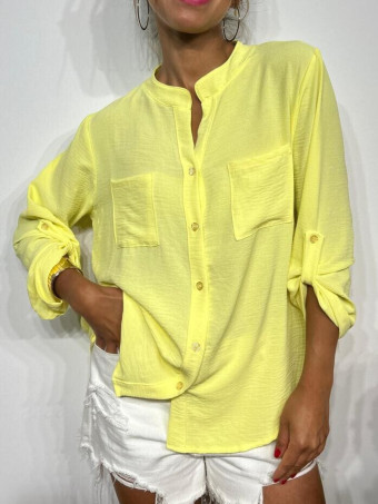 Camisa Fluida FLOSSIE Amarillo Pastel HEVE