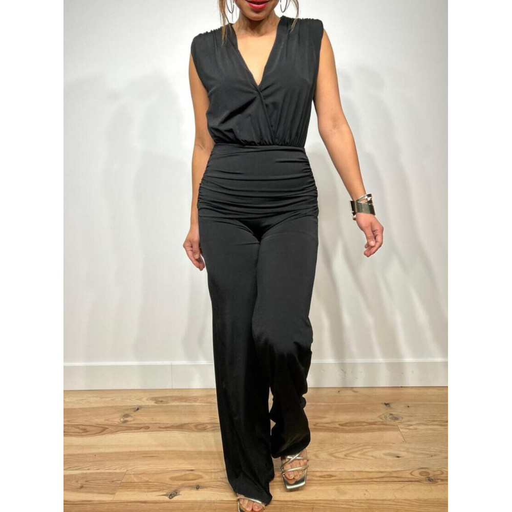 Mono Largo Drapeado TREOVA Negro HEVE