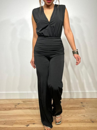 Mono Largo Drapeado TREOVA Negro HEVE