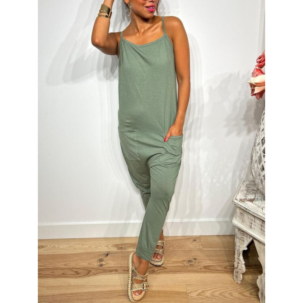 Mono Baggy Algodón CAMERON Khaki HEVE Mono Baggy Algodón CAMERON Khaki HEVE