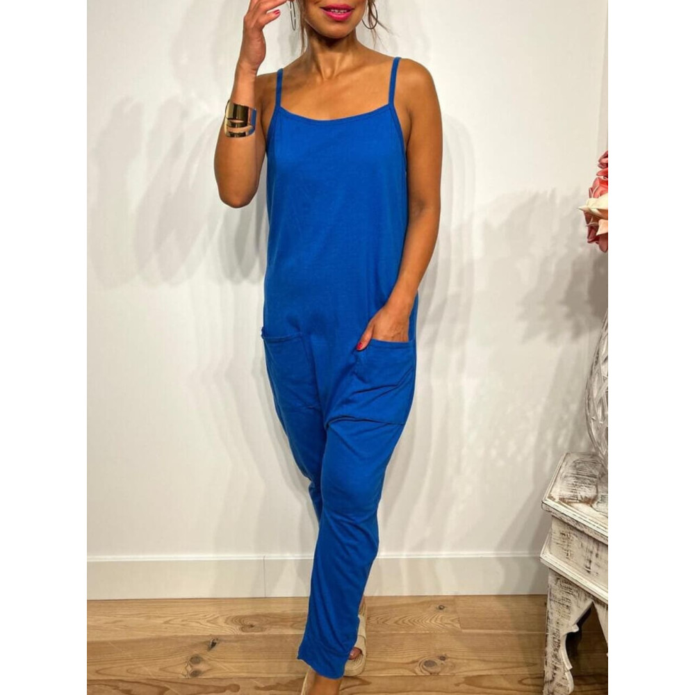 Mono Baggy Algodón CAMERON Azul Klein HEVE