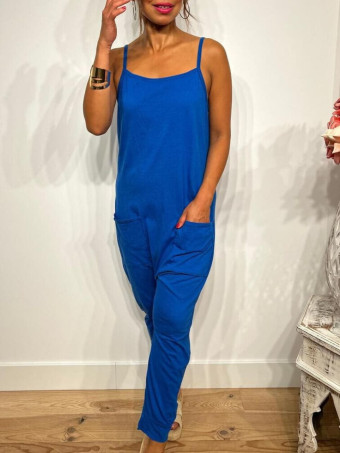 Mono Baggy Algodón CAMERON Azul Klein HEVE