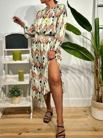 Vestido Étnico Satinado PANDEKA HEVE