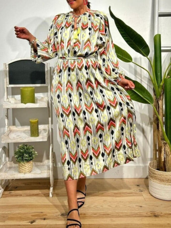 Vestido Étnico Satinado PANDEKA HEVE