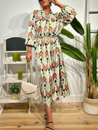 Vestido Étnico Satinado PANDEKA HEVE