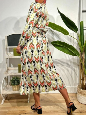 Vestido Étnico Satinado PANDEKA HEVE