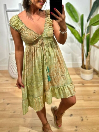 Vestido Estampado Volantes SOUGIRA 20 HEVE