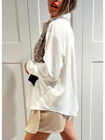 Camisa Combinada Chaleco Print HENNESSY HEVE