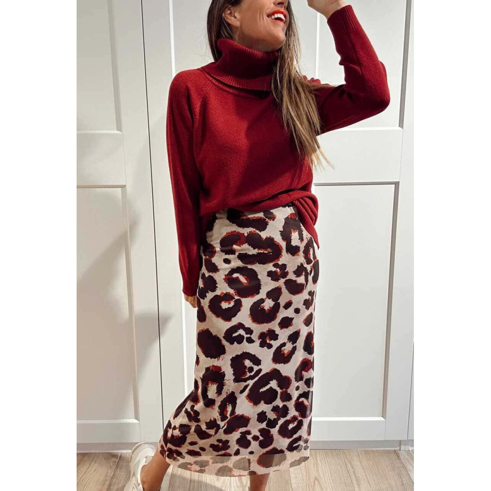 Falda Tul Estampado Print TAYMEERA 04 HEVE Falda Tul Estampado Print TAYMEERA 04 HEVE