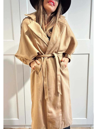 Gabardina Paño Doble Botonadura VALMOND Camel HEVE