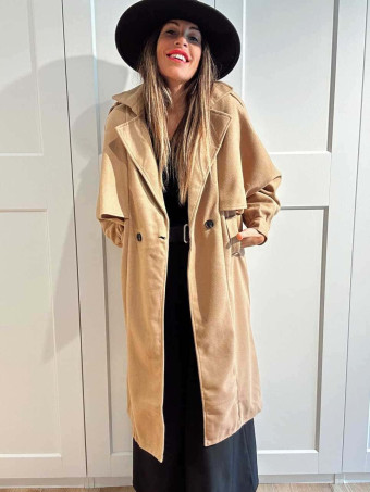 Gabardina Paño Doble Botonadura VALMOND Camel HEVE