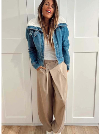 Cazadora Vaquera Borreguito VANTRA Blue Jean HEVE Cazadora Vaquera Borreguito VANTRA Blue Jean HEVE