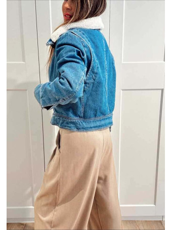 Cazadora Vaquera Borreguito VANTRA Blue Jean HEVE Cazadora Vaquera Borreguito VANTRA Blue Jean HEVE