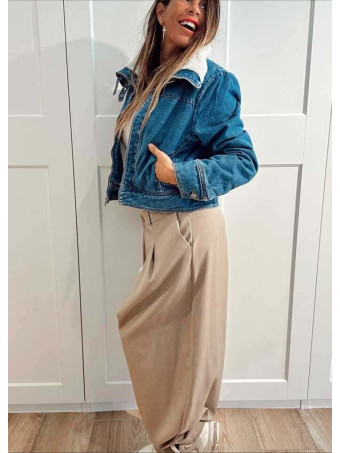 Cazadora Vaquera Borreguito VANTRA Blue Jean HEVE Cazadora Vaquera Borreguito VANTRA Blue Jean HEVE