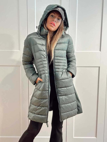 Abrigo Acolchado con Capucha SORENZA Verde HEVE