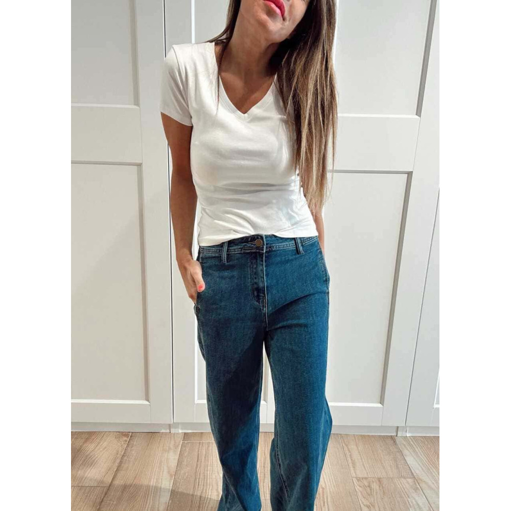 Jeans Straight Tiro Alto DORNEL HEVE Jeans Straight Tiro Alto DORNEL HEVE