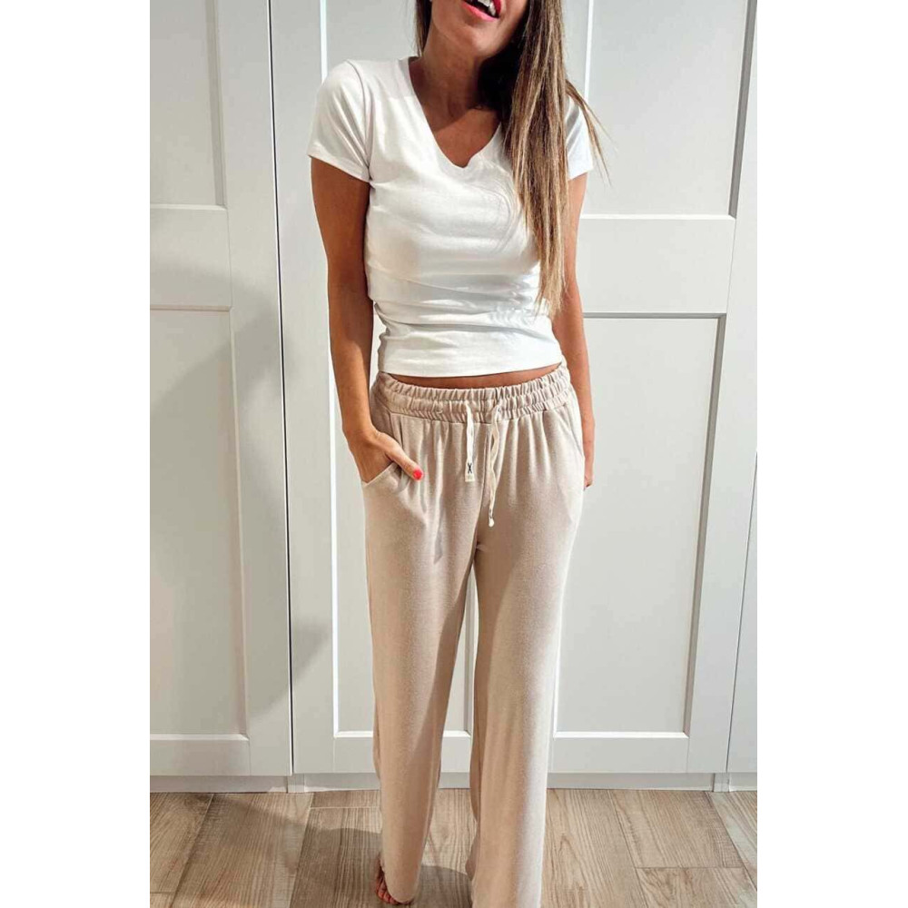 Pantalón Comfy Punto BRAYLEN Arena HEVE Pantalón Comfy Punto BRAYLEN Arena HEVE