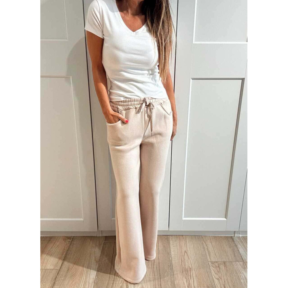 Pantalón Casual Felpa LUNZEA Beige HEVE Pantalón Casual Felpa LUNZEA Beige HEVE