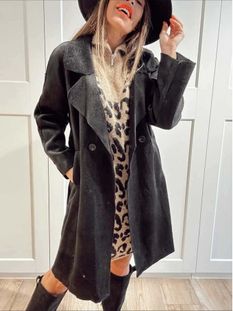 Vestido Punto Print ZYNKA Camel HEVE