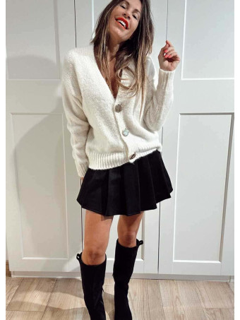 Cárdigan Básico Maxi-Botones VIRELDA Crudo HEVE
