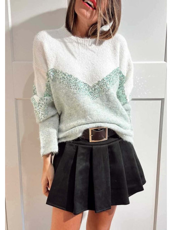 Jersey Chevron Lentejuelas KLYVAR Verde HEVE