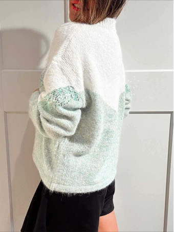 Jersey Chevron Lentejuelas KLYVAR Verde HEVE