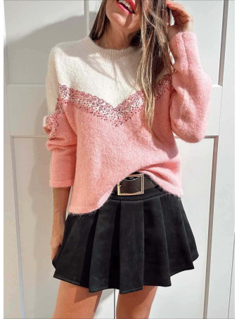 Jersey Chevron Lentejuelas KLYVAR Rosa HEVE