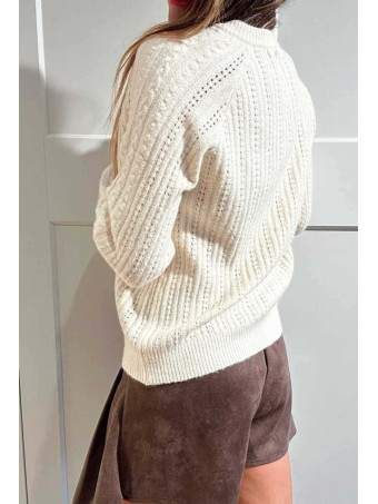 Punto Pointelle Trenzado SYLIANE Beige HEVE