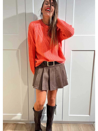 Punto Pointelle Trenzado SYLIANE Coral HEVE